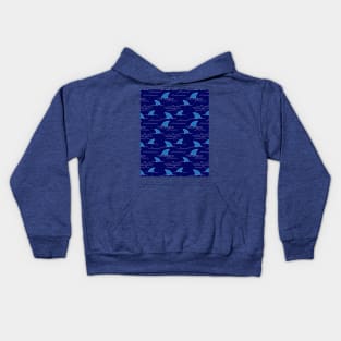 Shark Fins Pattern Kids Hoodie